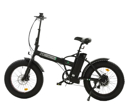 Ecotric Cheetah E-Bike 48V 13AH 500W 20 MPH 20" Fat Tire Folding with LCD Display Matte Black New