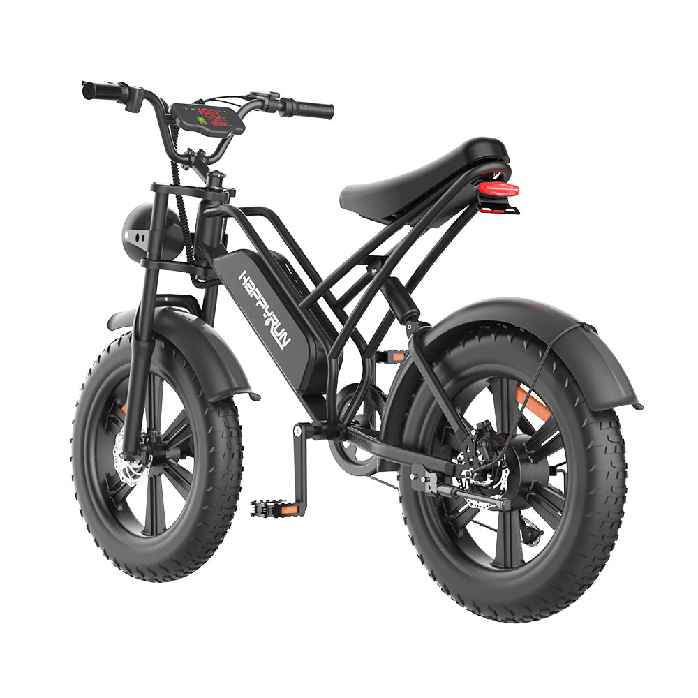 HappyRun G50 Electric Bike Cargo Black City E-bike For Sale Tank