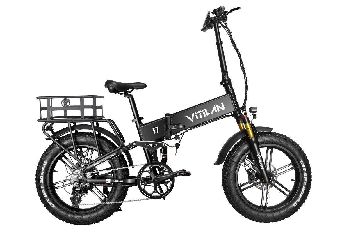 Vitilan I7 Pro Folding Full Suspension Electric Bike