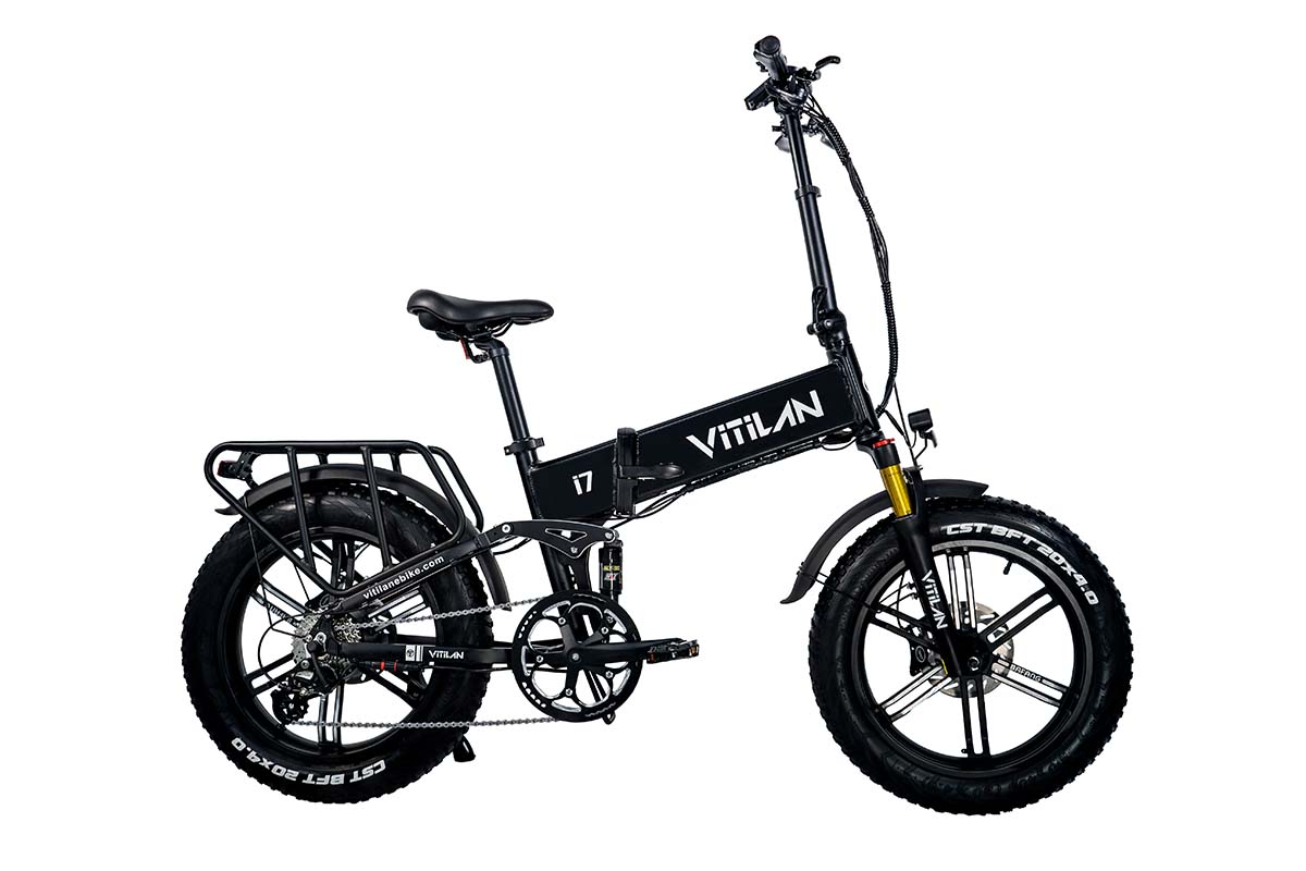 Vitilan I7 Pro Folding Full Suspension Electric Bike