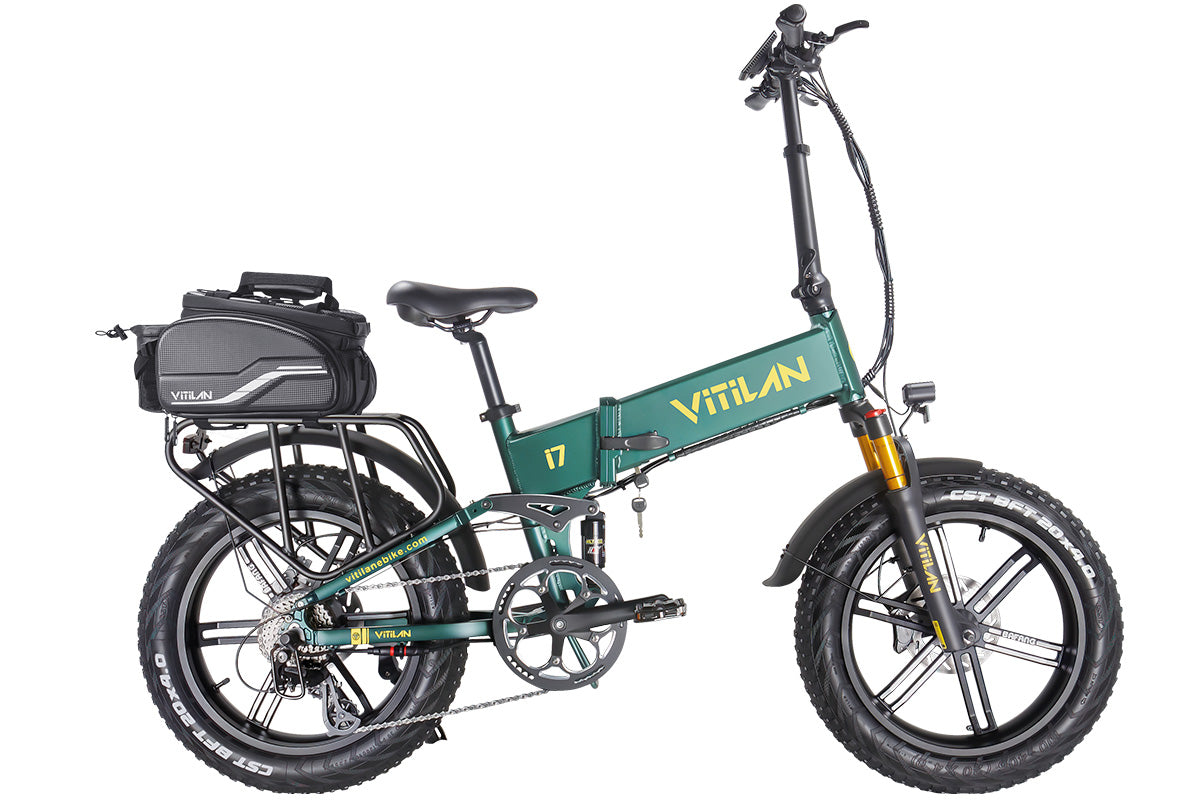 Vitilan I7 Pro Folding Full Suspension Electric Bike