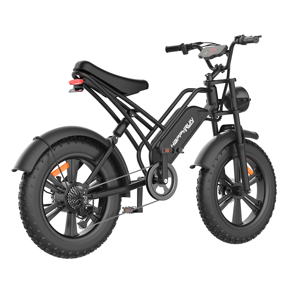 HappyRun G50 Electric Bike Cargo Black City E-bike For Sale Tank