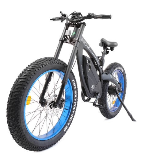 Ecotric Bison E-Bike 48V 17.5AH 1000W 25 MPH Big Fat Tire Blue NS-SON26LCD-BL New