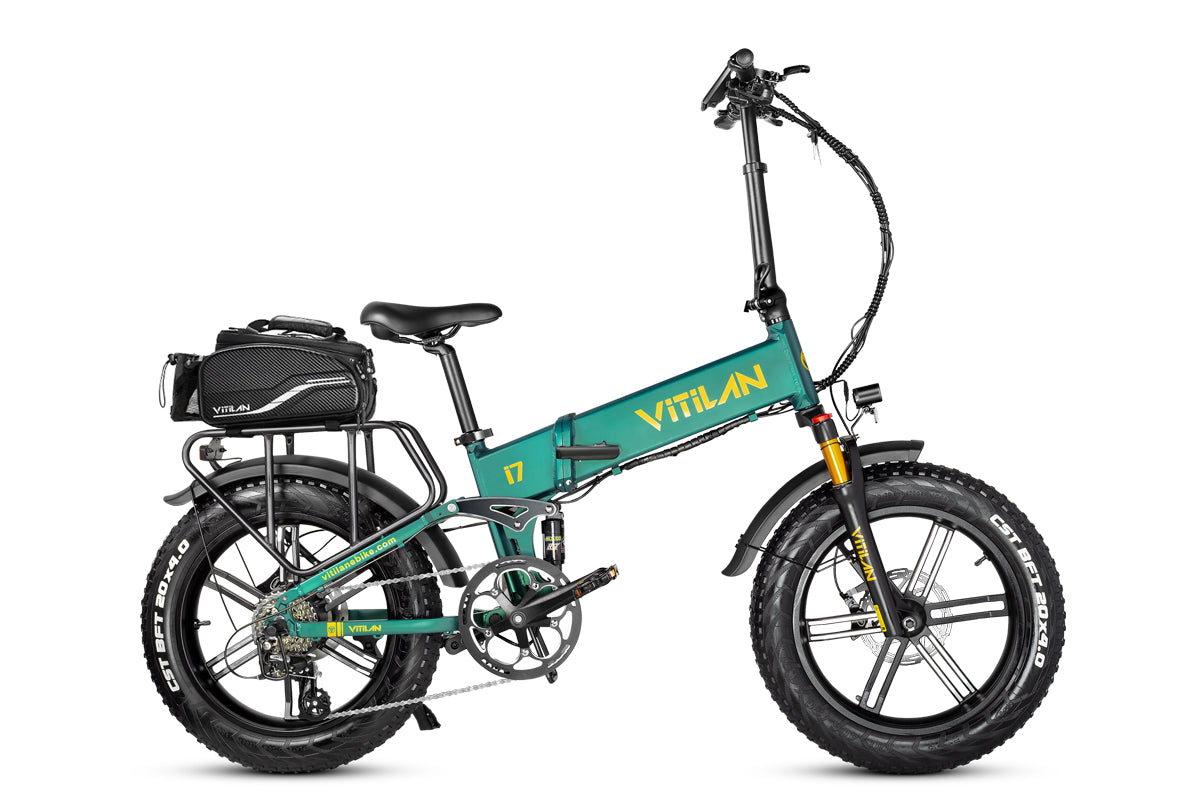 Vitilan I7 Pro Folding Full Suspension Electric Bike