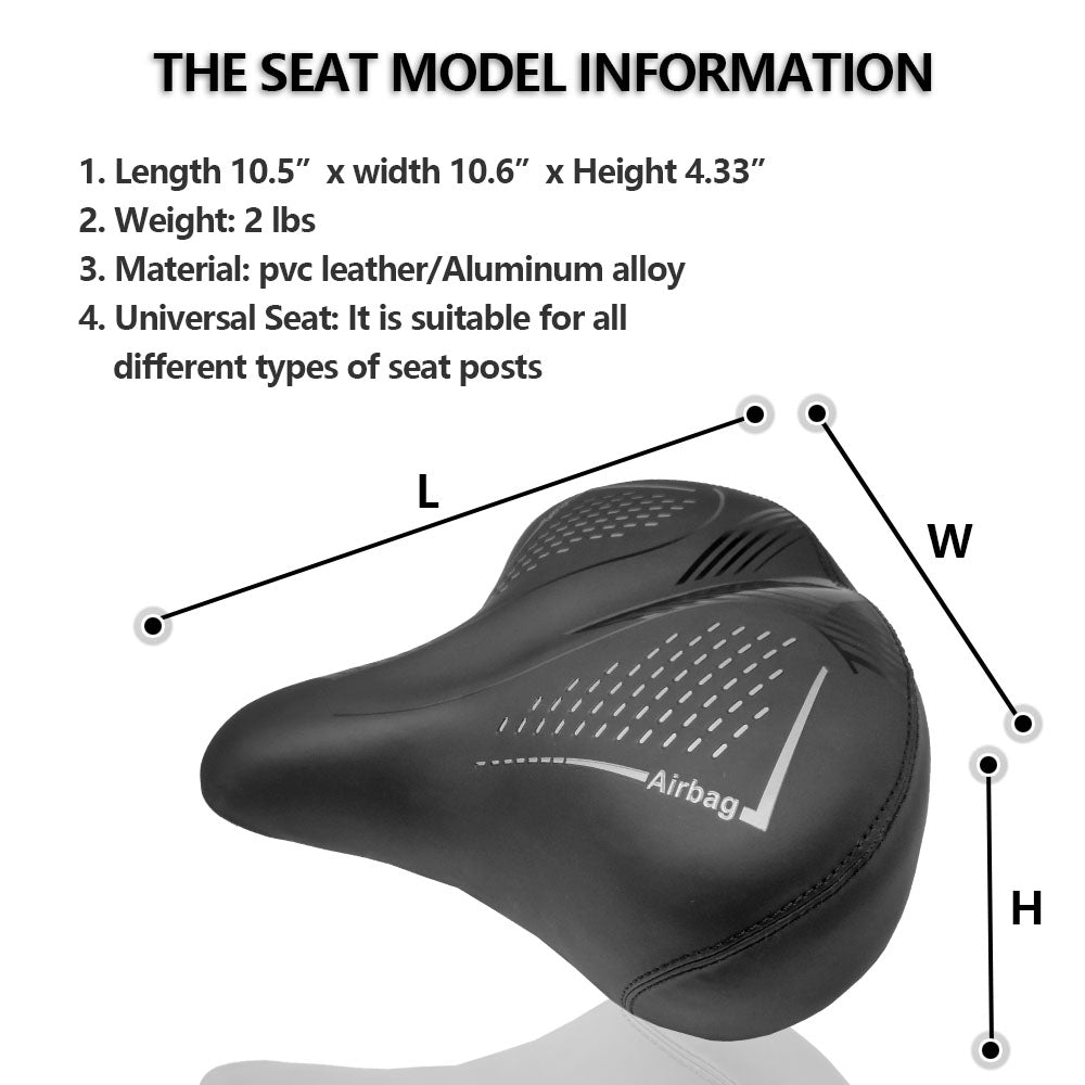 Vitilan High Resilience Soft Foam Sponge Bicycle Cushion,Waterproof Bicycle Seat