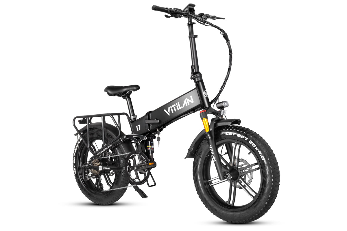 Vitilan I7 Pro Folding Full Suspension Electric Bike