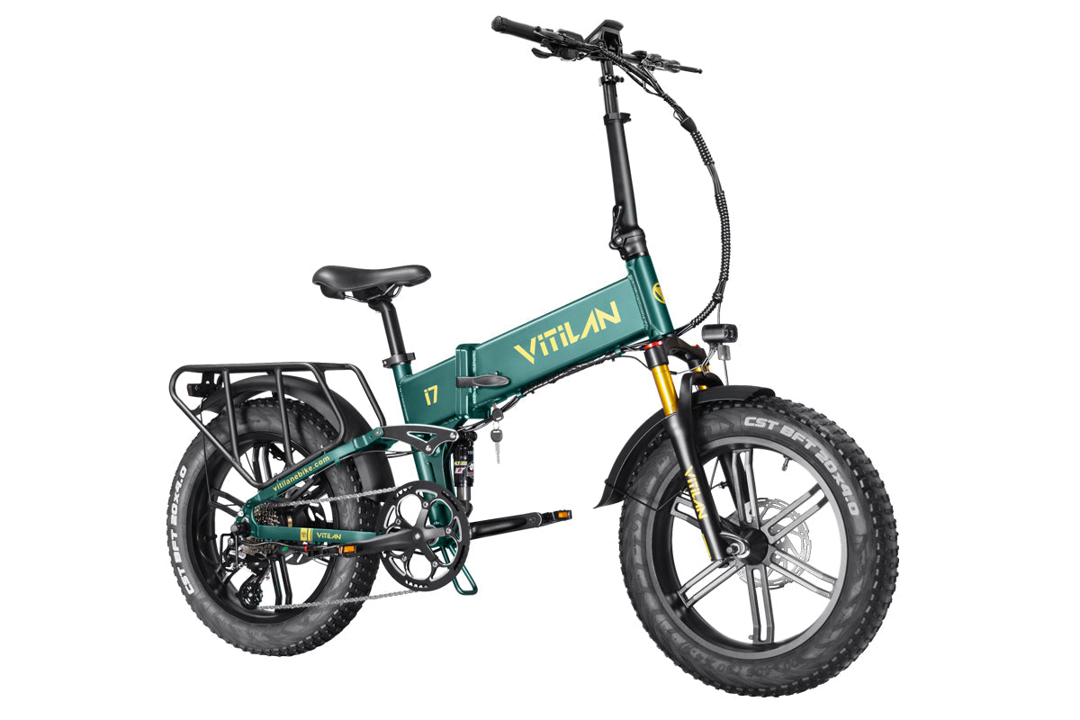 Vitilan I7 Pro Folding Full Suspension Electric Bike