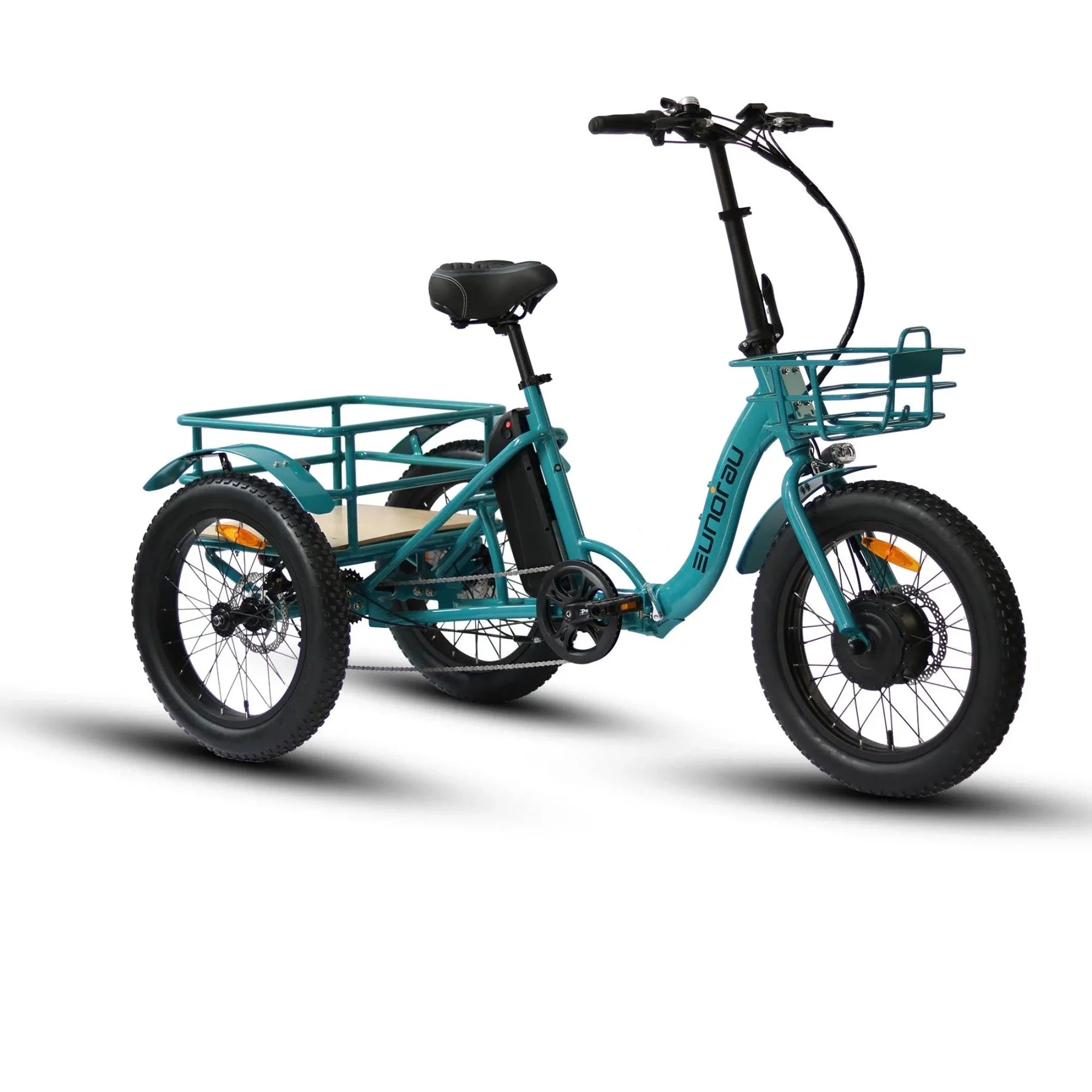 Eunorau 500W 20" Trike Fat Tire Folding Electric Tricycle - Electrocruisers