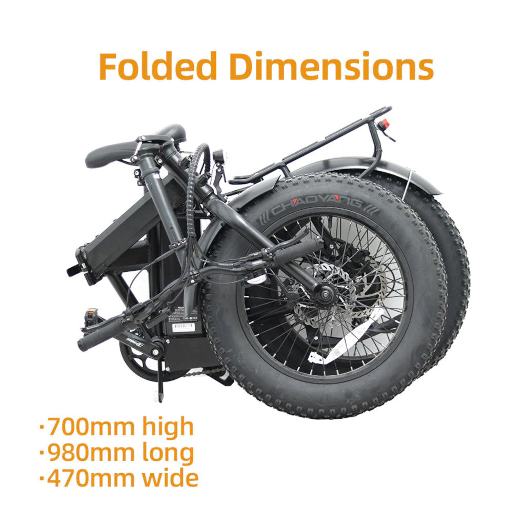 Eunorau E-FAT-MN Foldable E-Bike - Electrocruisers