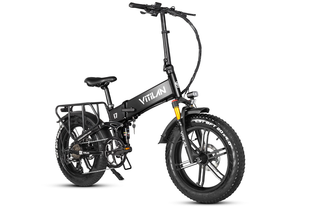 Vitilan I7 Pro Folding Full Suspension Electric Bike