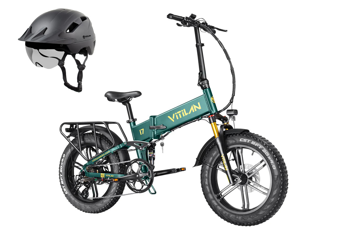 Vitilan I7 Pro Folding Full Suspension Electric Bike