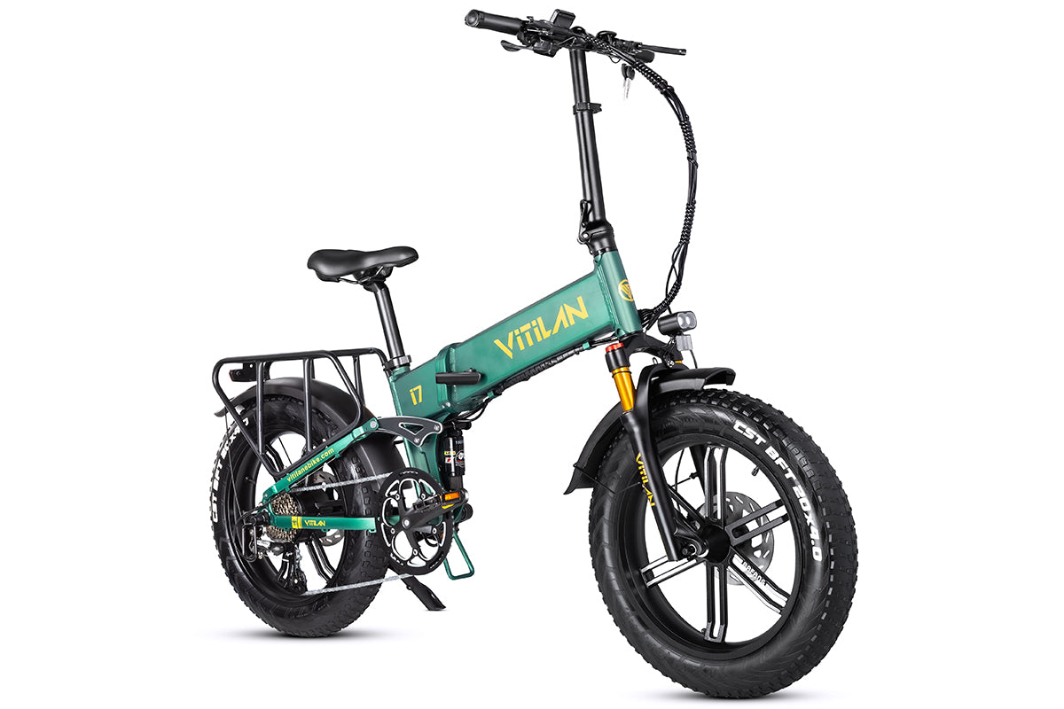 Vitilan I7 Pro Folding Full Suspension Electric Bike