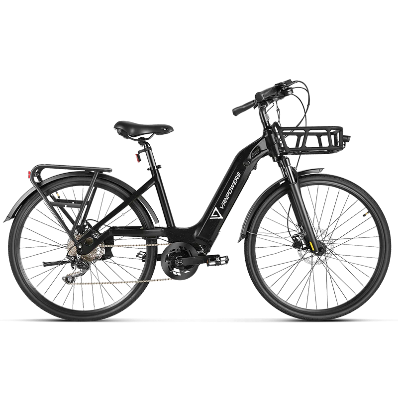 Vanpowers Seine Electric Bike 26 MPH 35 Mile Range 500W New - Electrocruisers