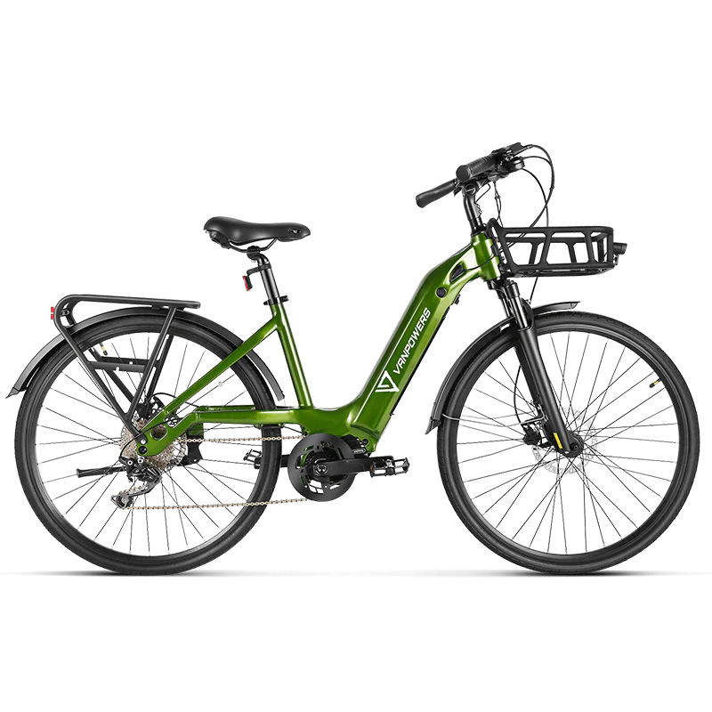 Vanpowers Seine Electric Bike 26 MPH 35 Mile Range 500W New - Electrocruisers