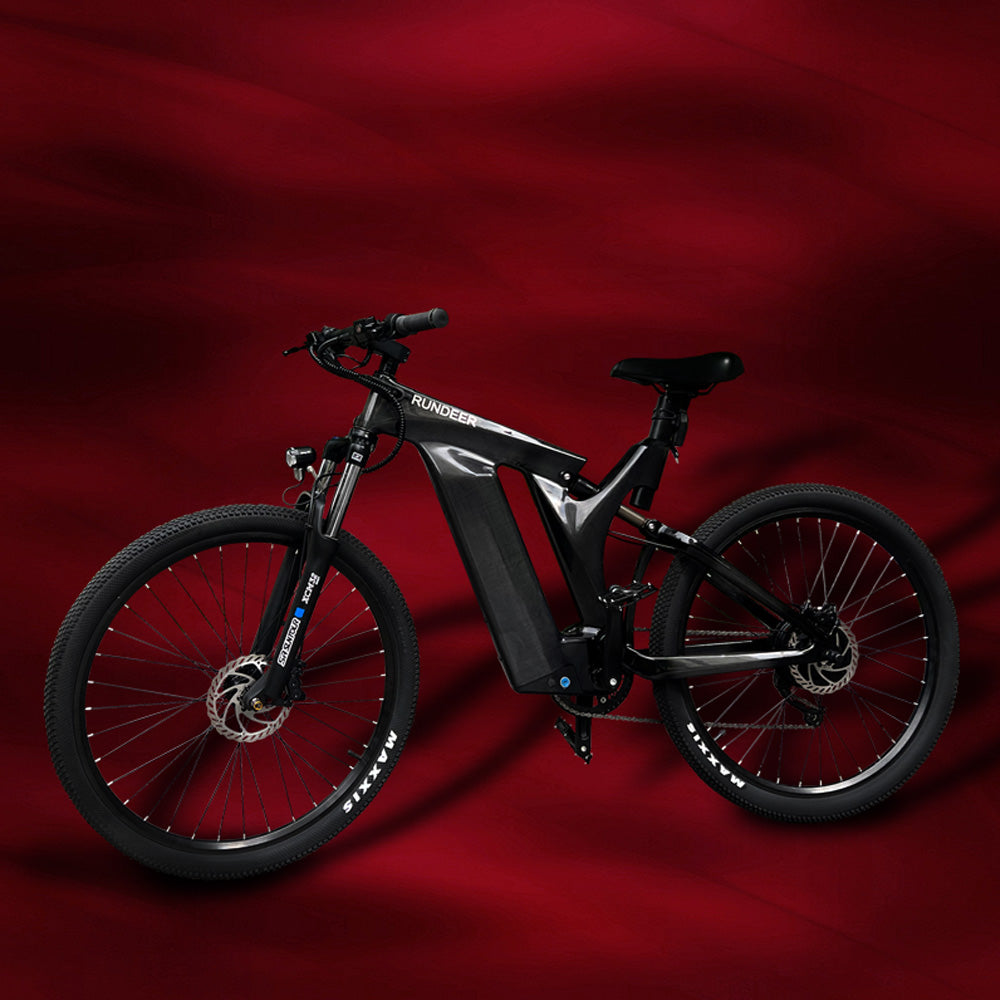 Rundeer Starry Sky 3K Carbon Fiber Electric Bike - Electrocruisers