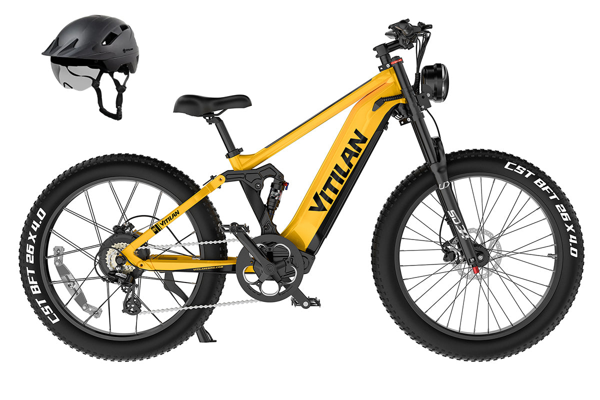 Vitilan T7 Full Suspension Mountain E-bike