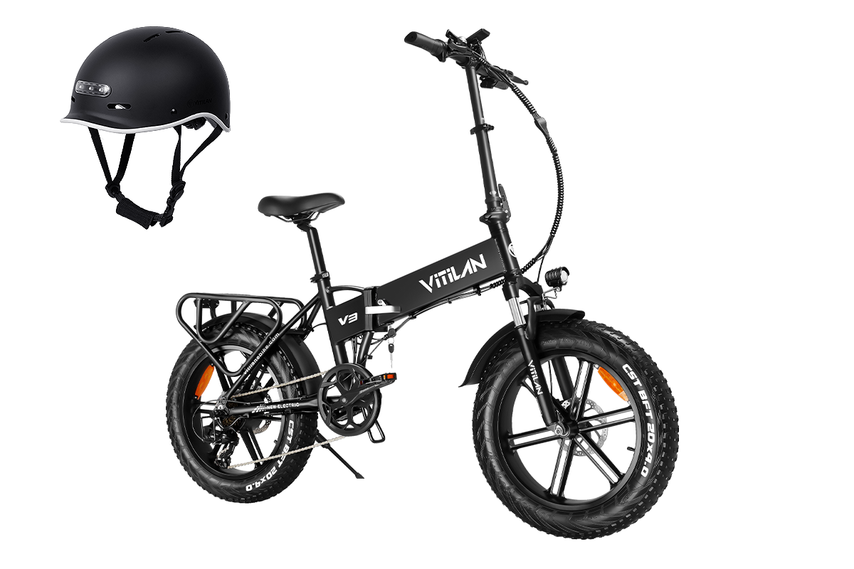 Vitilan V3 2.0 Folding Fat Tires Adult All Terrain Electric Bike