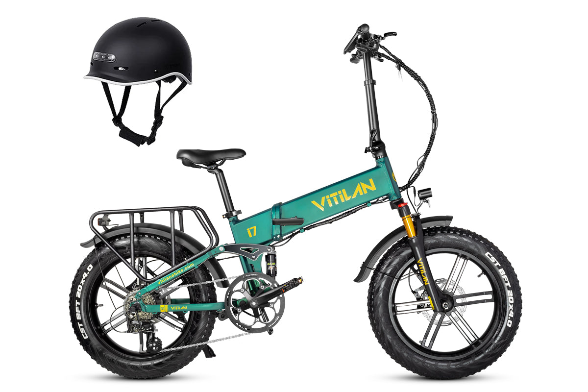 Vitilan I7 Pro Folding Full Suspension Electric Bike