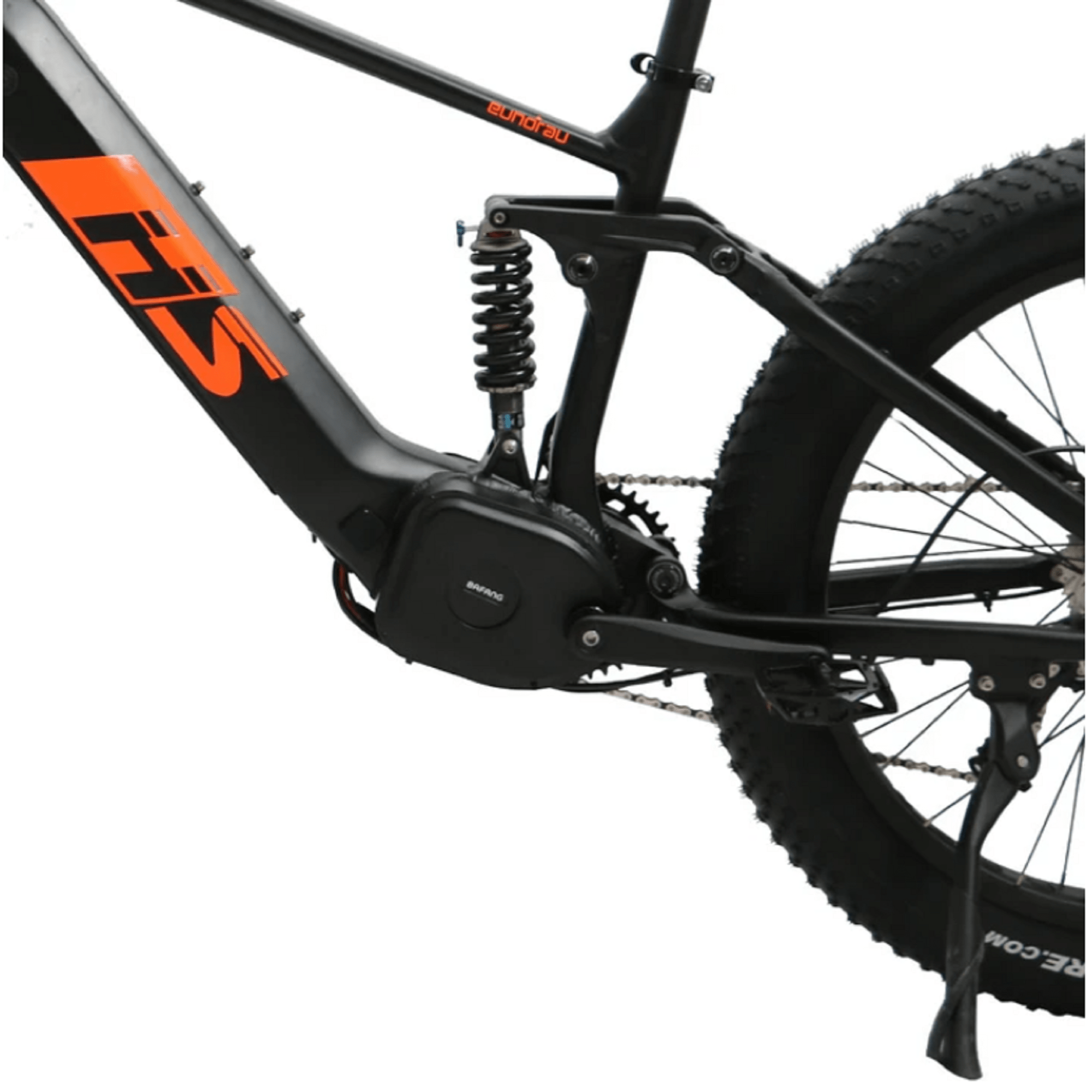 Eunorau 1000W Fat-HS All-Terrain Full Suspension Fat Tire Hunting Fishing Mountain Electric Bike - Electrocruisers