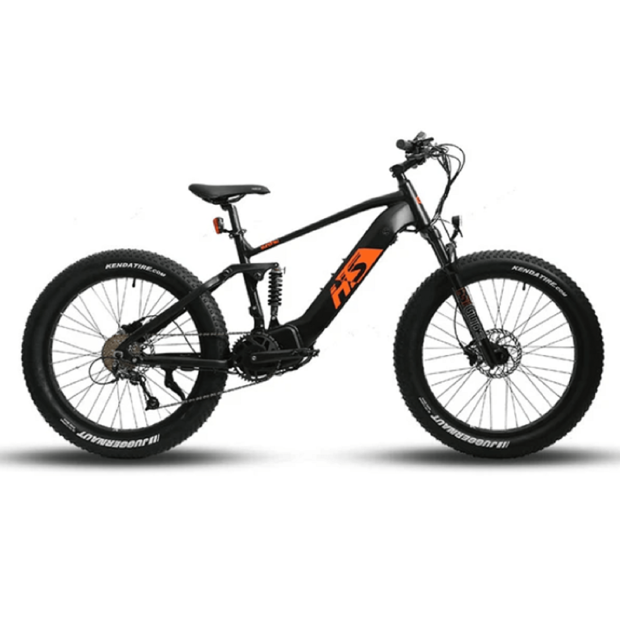 Eunorau 1000W Fat-HS All-Terrain Full Suspension Fat Tire Hunting Fishing Mountain Electric Bike - Electrocruisers