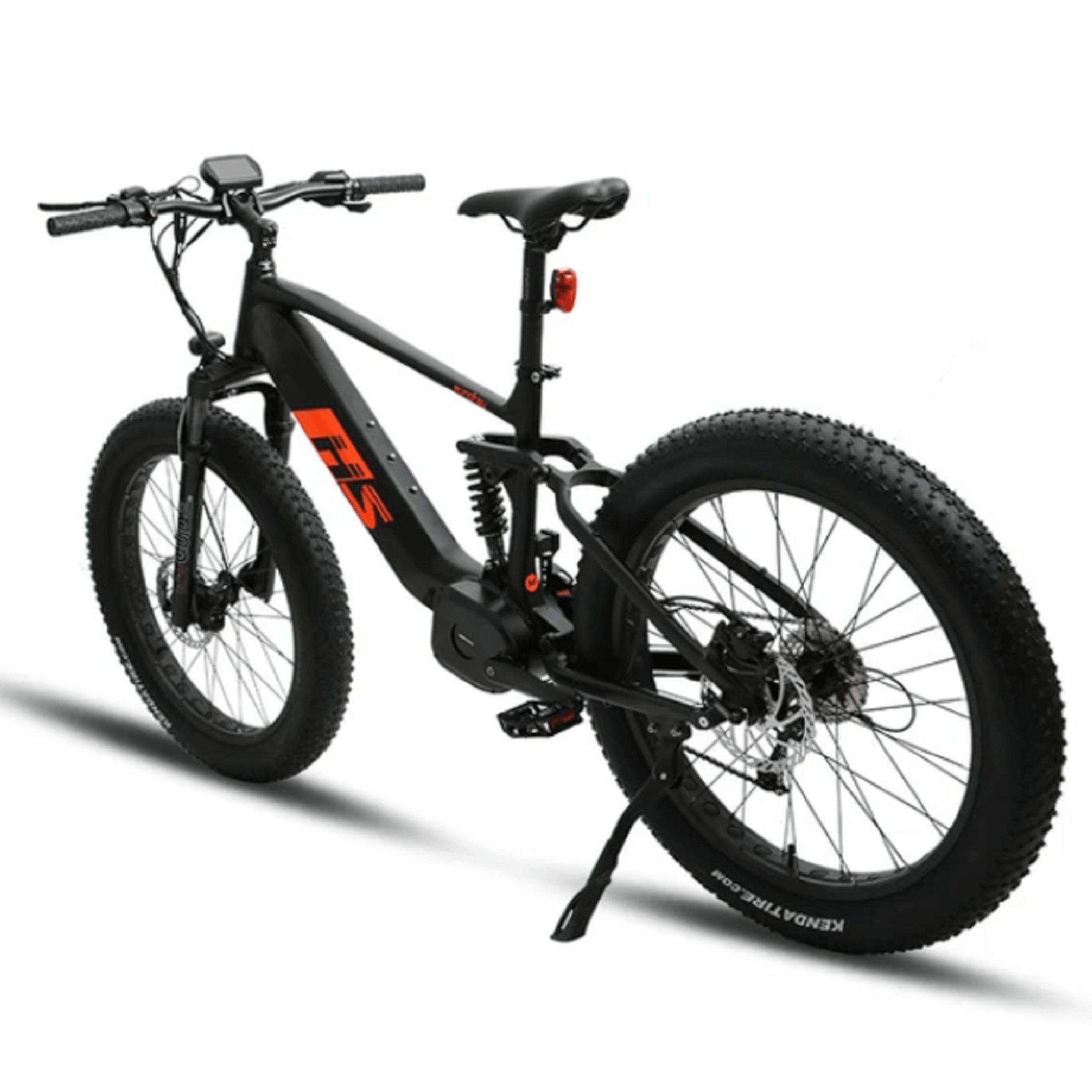 Eunorau 1000W Fat-HS All-Terrain Full Suspension Fat Tire Hunting Fishing Mountain Electric Bike - Electrocruisers