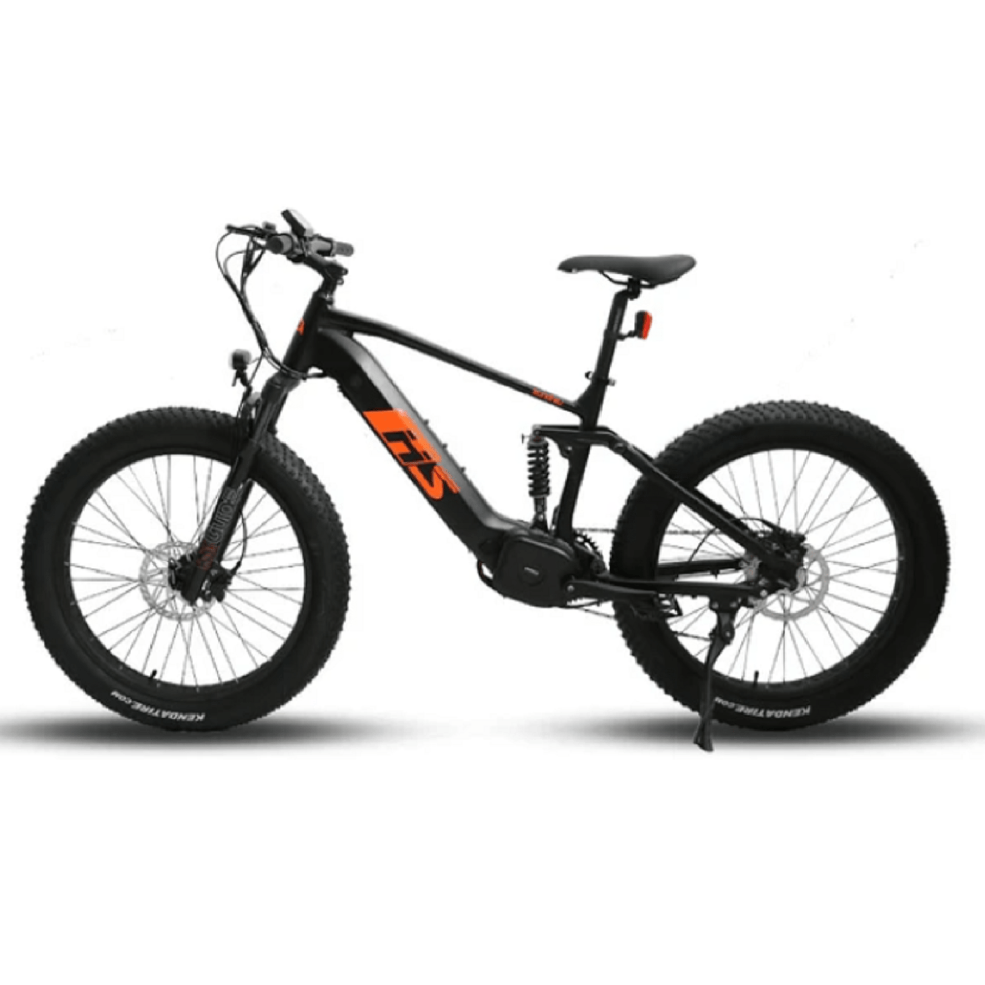 Eunorau 1000W Fat-HS All-Terrain Full Suspension Fat Tire Hunting Fishing Mountain Electric Bike - Electrocruisers