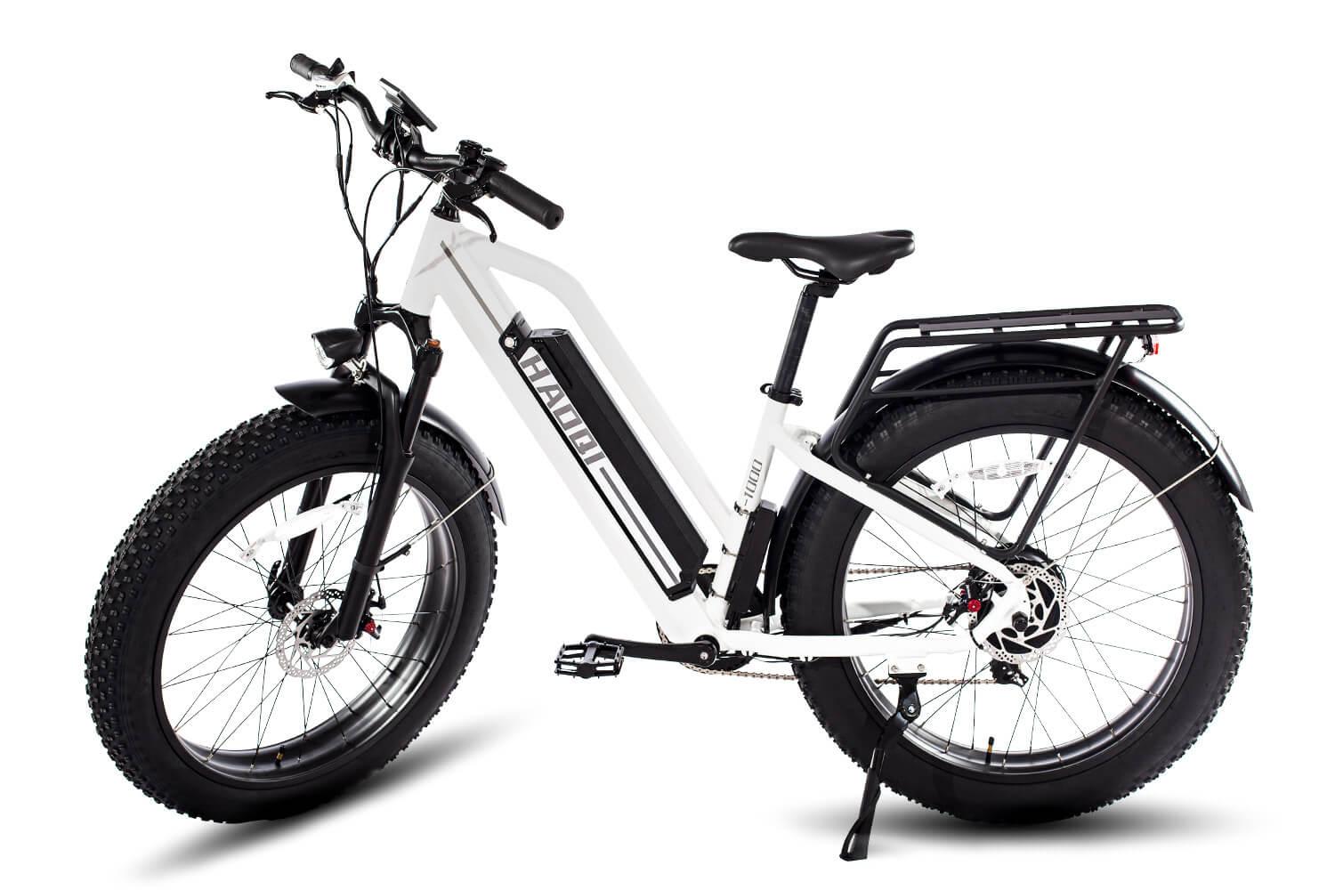 HAOQI White Leopard Pro Step Thru Electric Bike