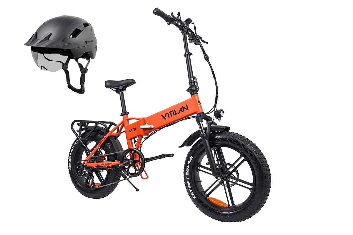 Vitilan V3 2.0 Folding Fat Tires Adult All Terrain Electric Bike